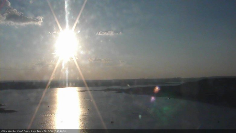 Lake Travis webcam, August 25, 2018 6:20 PM CT