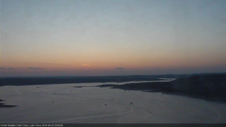 Lake Travis webcam, August 25, 2018 7:10 PM CT