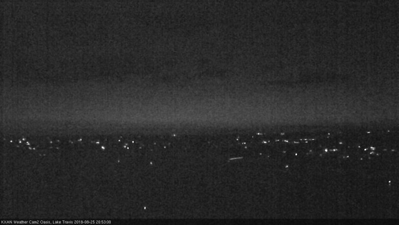 Lake Travis webcam, August 25, 2018 7:55 PM CT