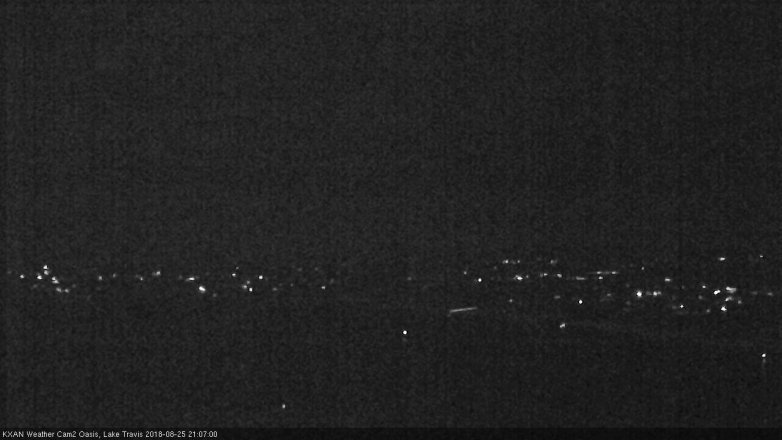 Lake Travis webcam, August 25, 2018 8:10 PM CT