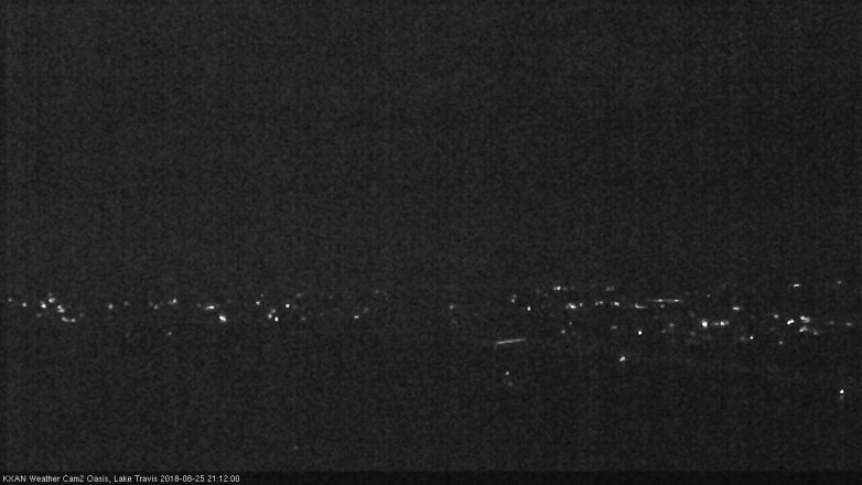 Lake Travis webcam, August 25, 2018 8:15 PM CT