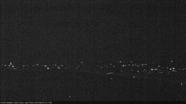 Lake Travis webcam, August 25, 2018 8:20 PM CT