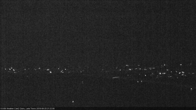 Lake Travis webcam, August 25, 2018 8:25 PM CT