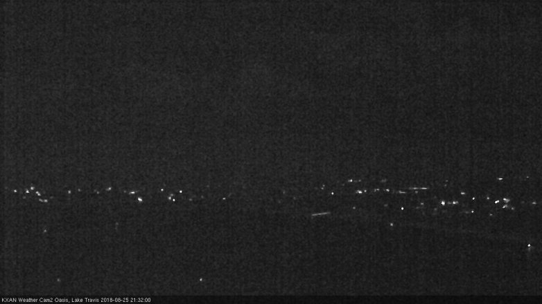 Lake Travis webcam, August 25, 2018 8:35 PM CT