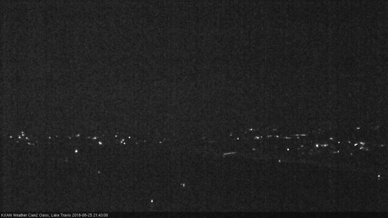 Lake Travis webcam, August 25, 2018 8:45 PM CT