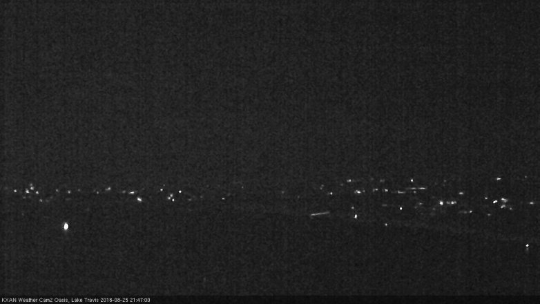 Lake Travis webcam, August 25, 2018 8:50 PM CT