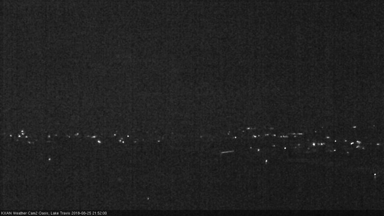 Lake Travis webcam, August 25, 2018 8:55 PM CT