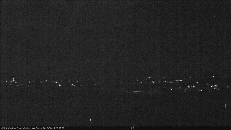 Lake Travis webcam, August 25, 2018 9:05 PM CT