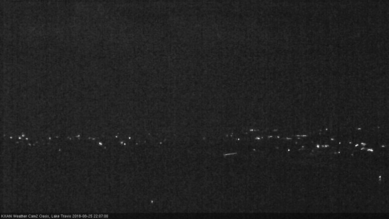 Lake Travis webcam, August 25, 2018 9:10 PM CT