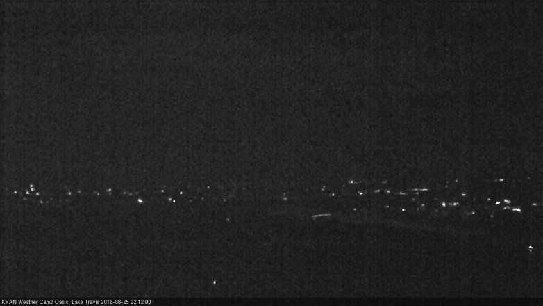 Lake Travis webcam, August 25, 2018 9:15 PM CT