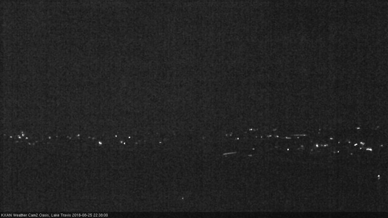 Lake Travis webcam, August 25, 2018 9:40 PM CT