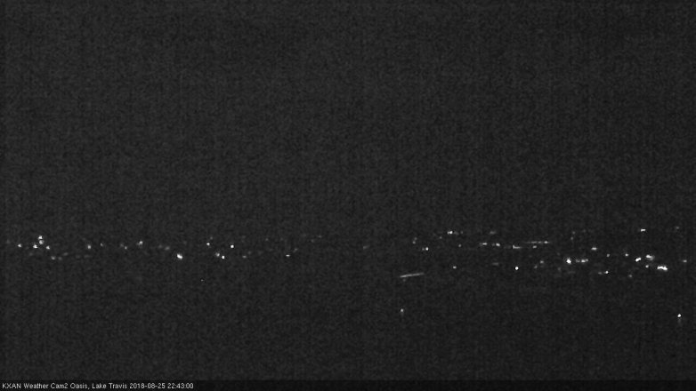 Lake Travis webcam, August 25, 2018 9:45 PM CT