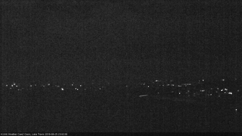 Lake Travis webcam, August 25, 2018 10:05 PM CT