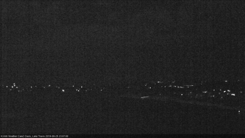 Lake Travis webcam, August 25, 2018 10:10 PM CT