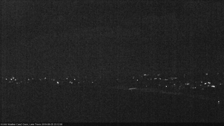 Lake Travis webcam, August 25, 2018 10:15 PM CT