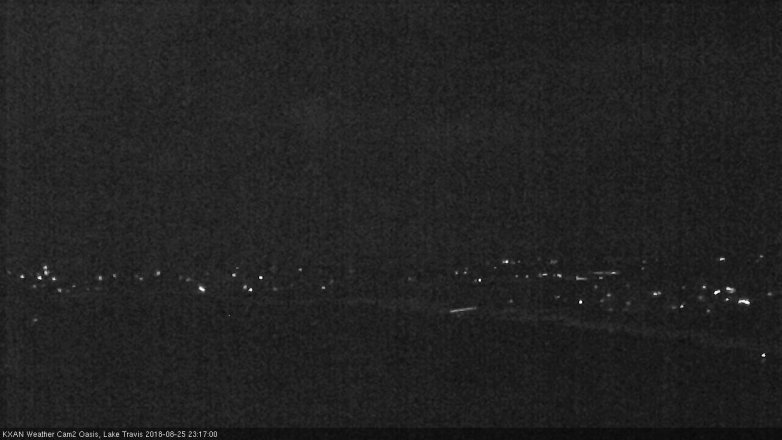 Lake Travis webcam, August 25, 2018 10:20 PM CT