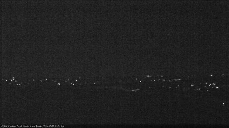 Lake Travis webcam, August 25, 2018 10:55 PM CT