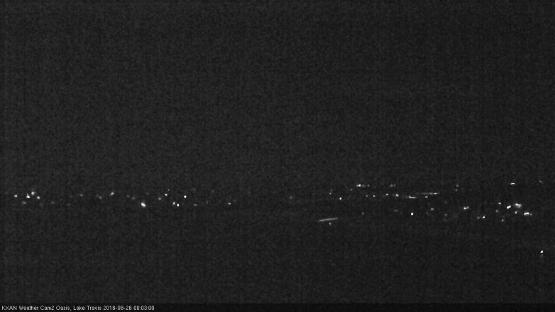 Lake Travis webcam, August 25, 2018 11:05 PM CT