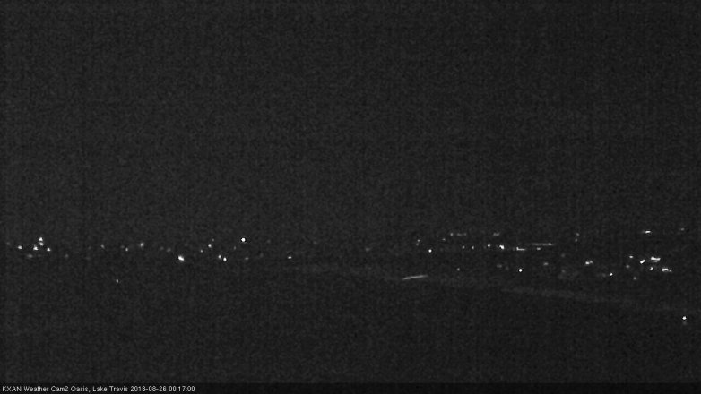 Lake Travis webcam, August 25, 2018 11:20 PM CT