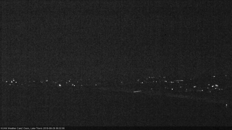Lake Travis webcam, August 25, 2018 11:35 PM CT