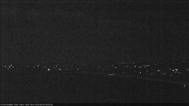 Lake Travis webcam, August 25, 2018 11:55 PM CT