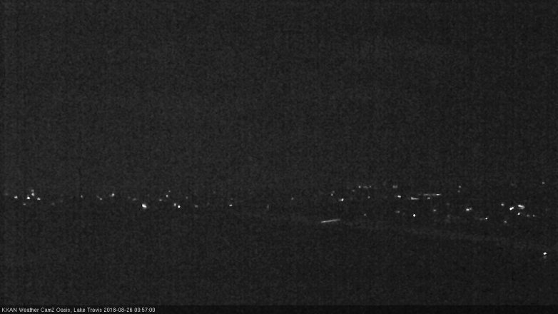 Lake Travis webcam, August 25, 2018 12:00 AM CT