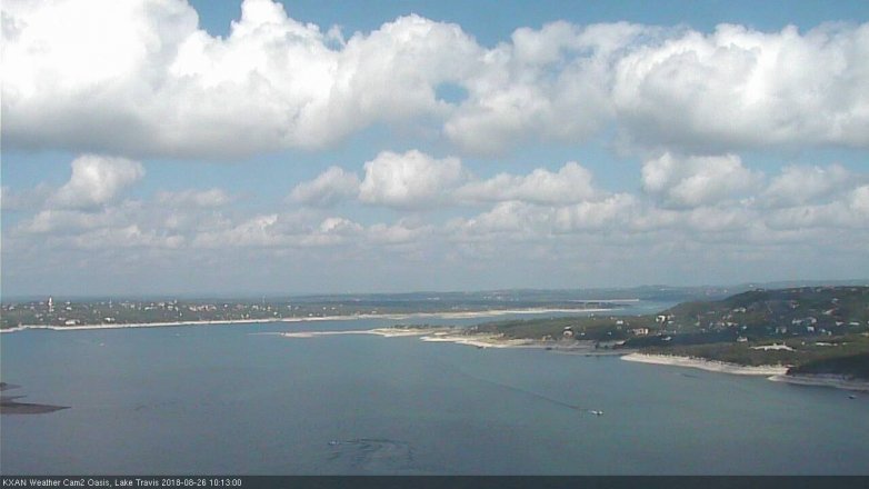 Lake Travis webcam, August 26, 2018 9:15 AM CT