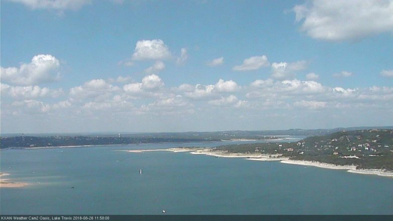 Lake Travis webcam, August 26, 2018 11:00 AM CT