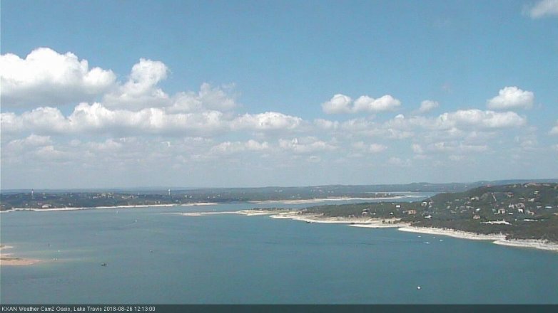 Lake Travis webcam, August 26, 2018 11:15 AM CT
