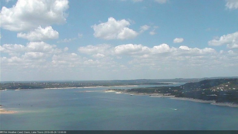 Lake Travis webcam, August 26, 2018 12:10 PM CT