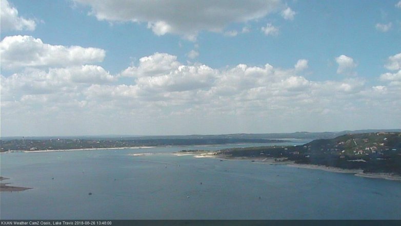 Lake Travis webcam, August 26, 2018 12:50 PM CT