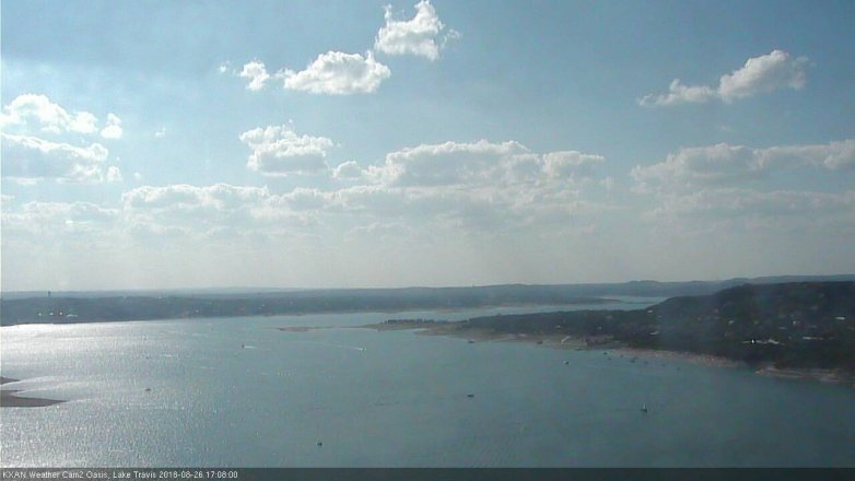Lake Travis webcam, August 26, 2018 4:10 PM CT
