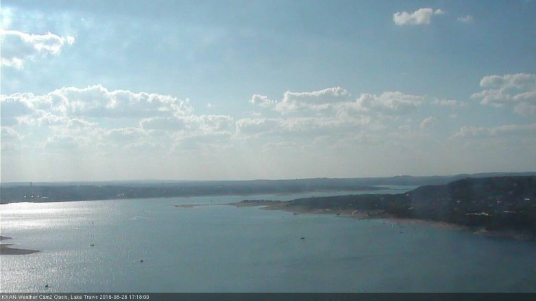 Lake Travis webcam, August 26, 2018 4:20 PM CT