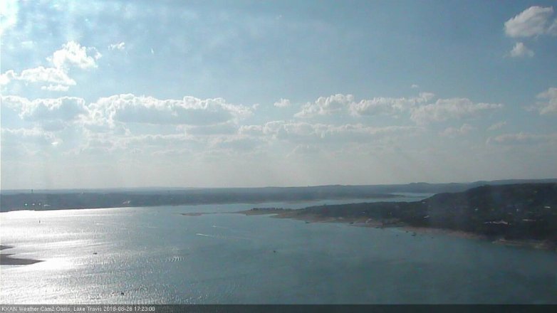 Lake Travis webcam, August 26, 2018 4:25 PM CT