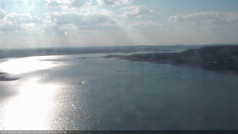 Lake Travis webcam, August 26, 2018 5:00 PM CT