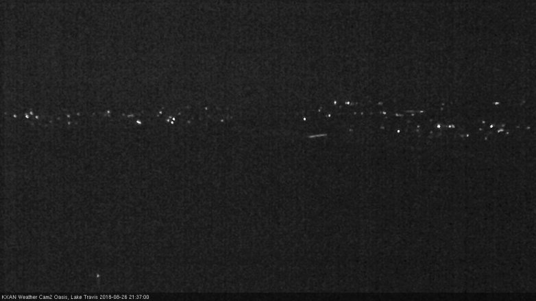 Lake Travis webcam, August 26, 2018 8:40 PM CT