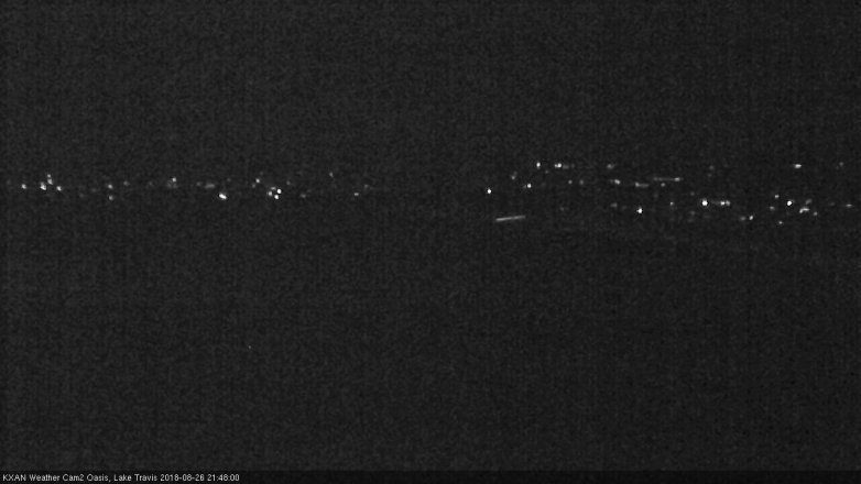 Lake Travis webcam, August 26, 2018 8:50 PM CT