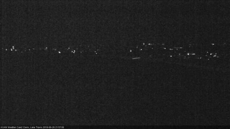Lake Travis webcam, August 26, 2018 9:00 PM CT
