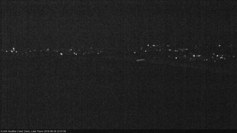 Lake Travis webcam, August 26, 2018 9:10 PM CT