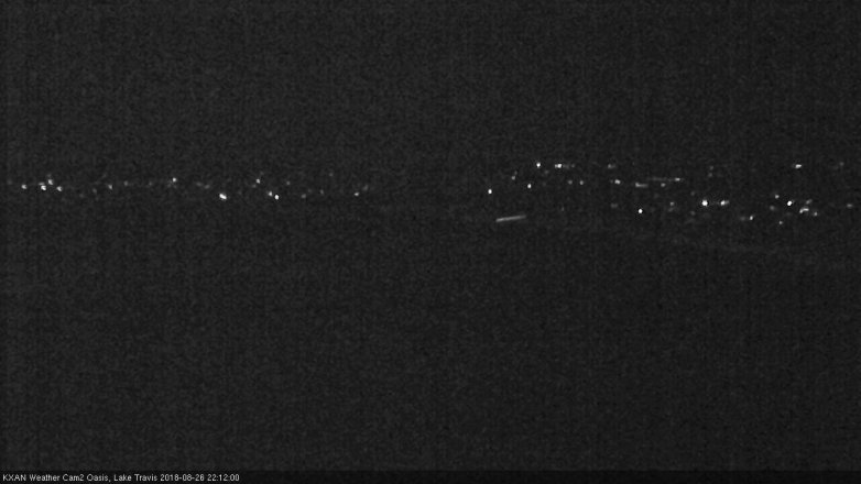 Lake Travis webcam, August 26, 2018 9:15 PM CT