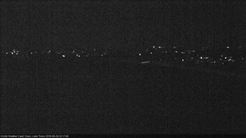 Lake Travis webcam, August 26, 2018 9:20 PM CT