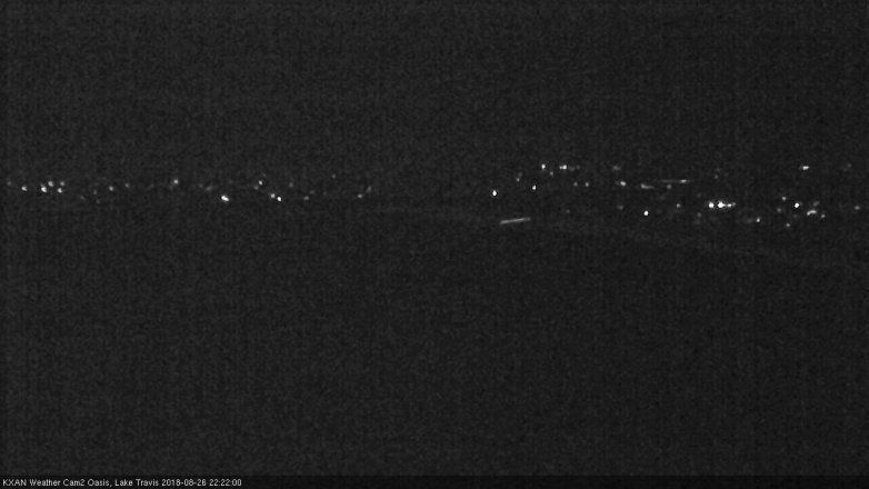 Lake Travis webcam, August 26, 2018 9:25 PM CT