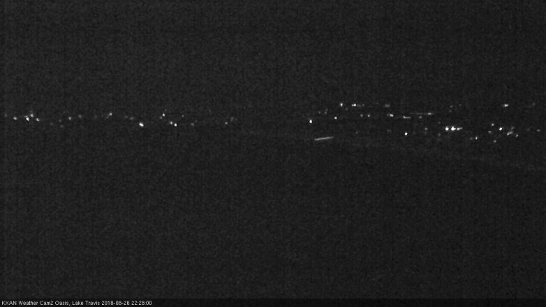 Lake Travis webcam, August 26, 2018 9:30 PM CT