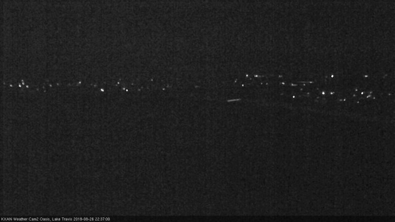 Lake Travis webcam, August 26, 2018 9:40 PM CT