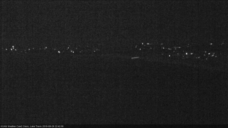 Lake Travis webcam, August 26, 2018 9:45 PM CT