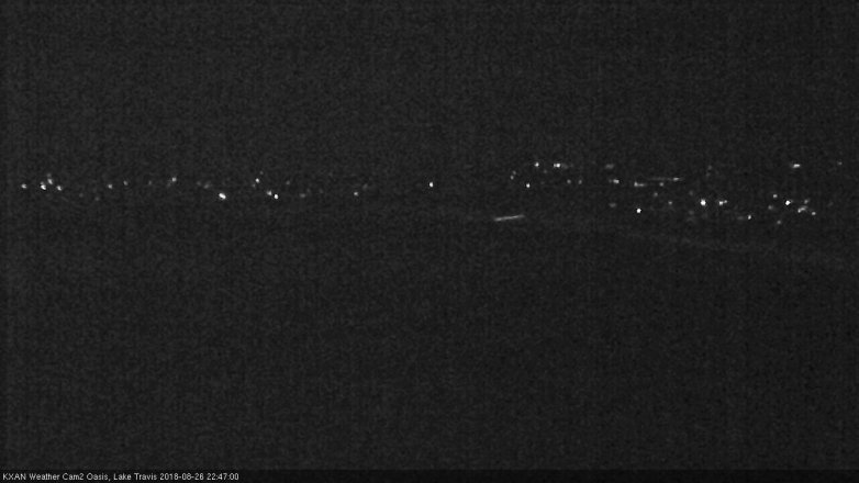 Lake Travis webcam, August 26, 2018 9:50 PM CT