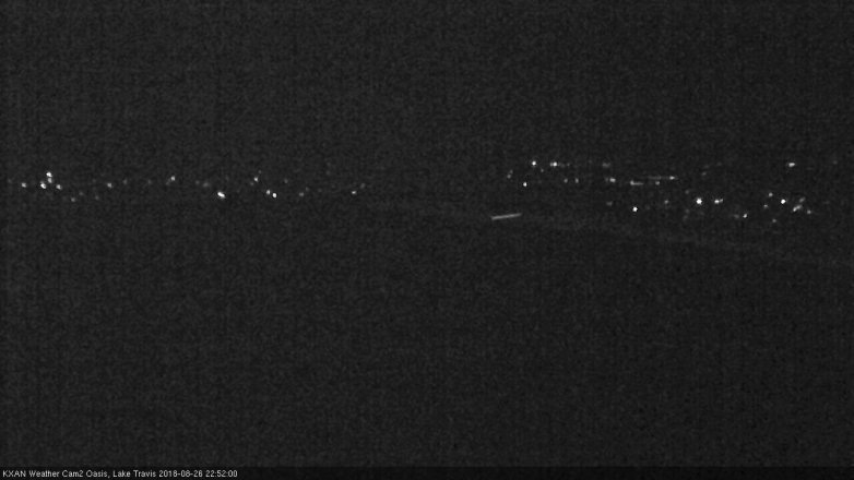 Lake Travis webcam, August 26, 2018 9:55 PM CT