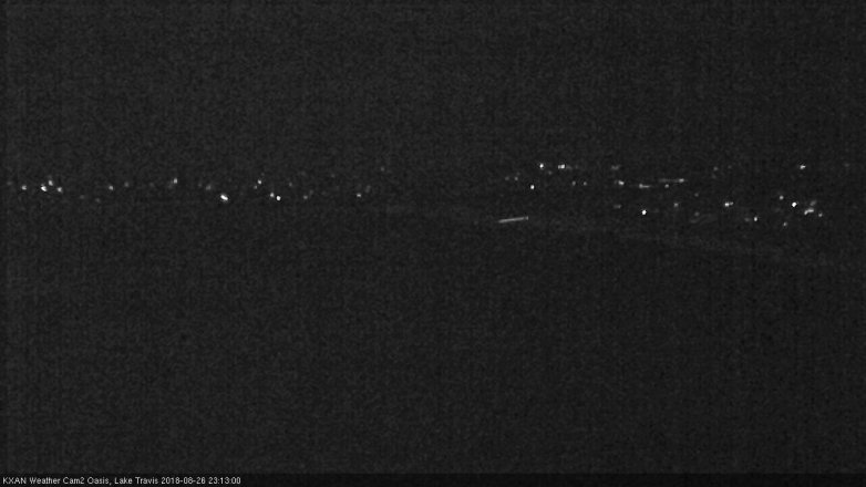 Lake Travis webcam, August 26, 2018 10:15 PM CT