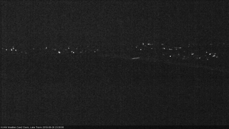 Lake Travis webcam, August 26, 2018 10:40 PM CT