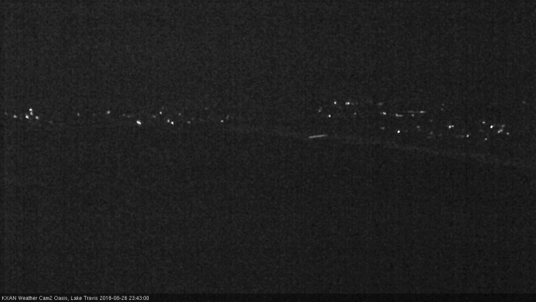 Lake Travis webcam, August 26, 2018 10:45 PM CT